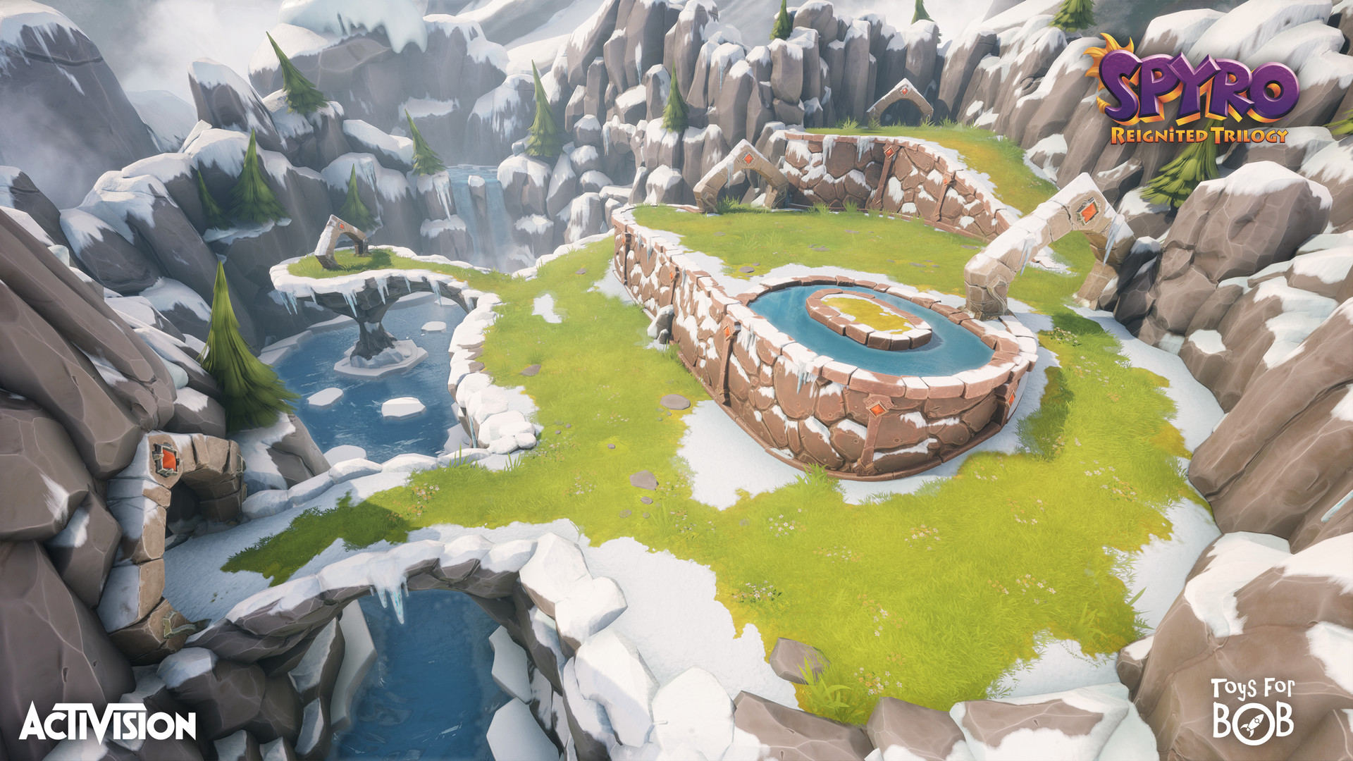 Spyro Reignited Trilogy outside layout of Magic Crafters by Alex Jerjomin