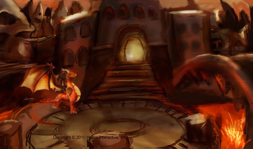 Environment Concept of the Dragon Temple Grounds