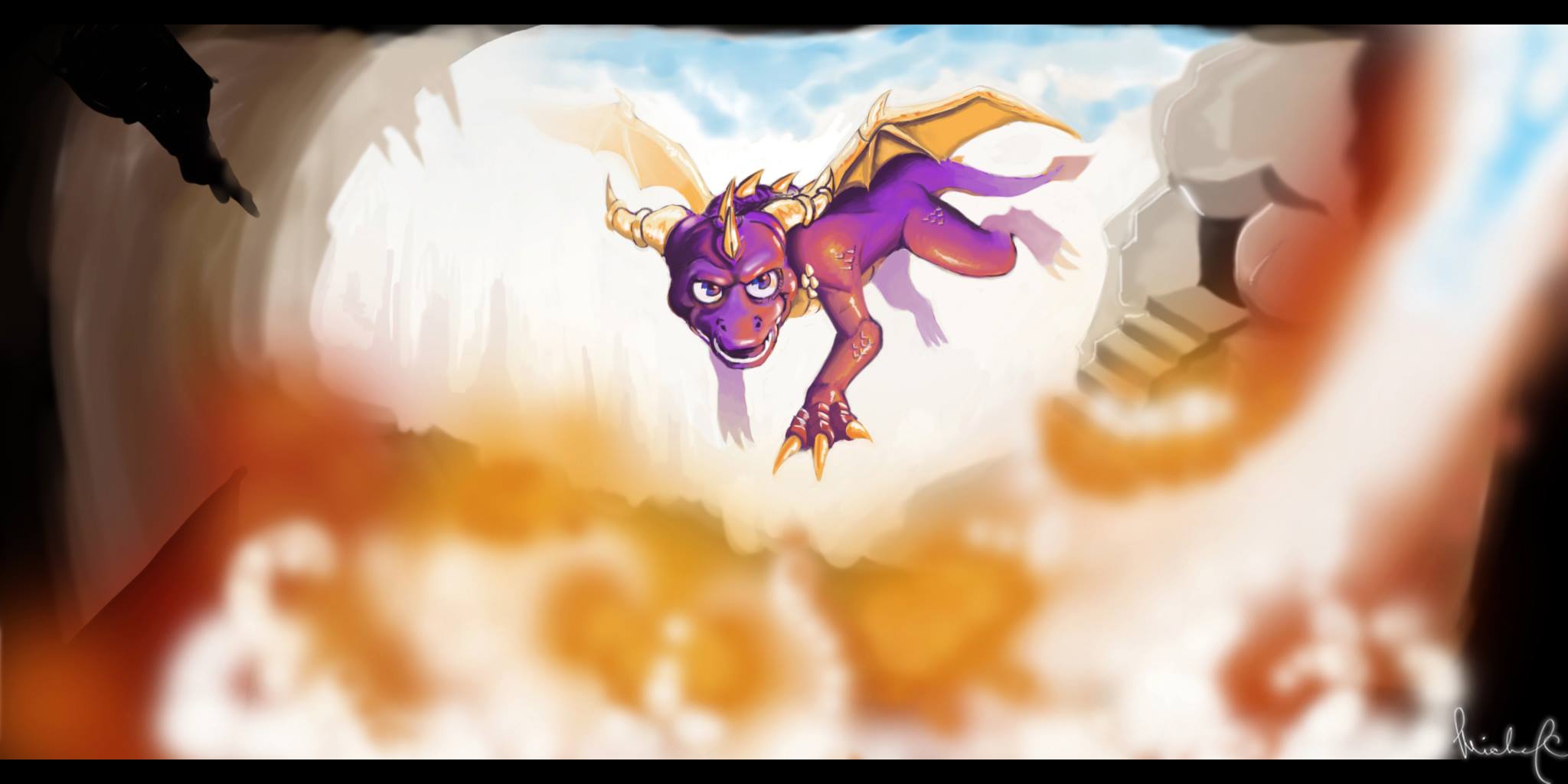 Concept of Teen Spyro for Spyro's Kingdom by Michael Chapman