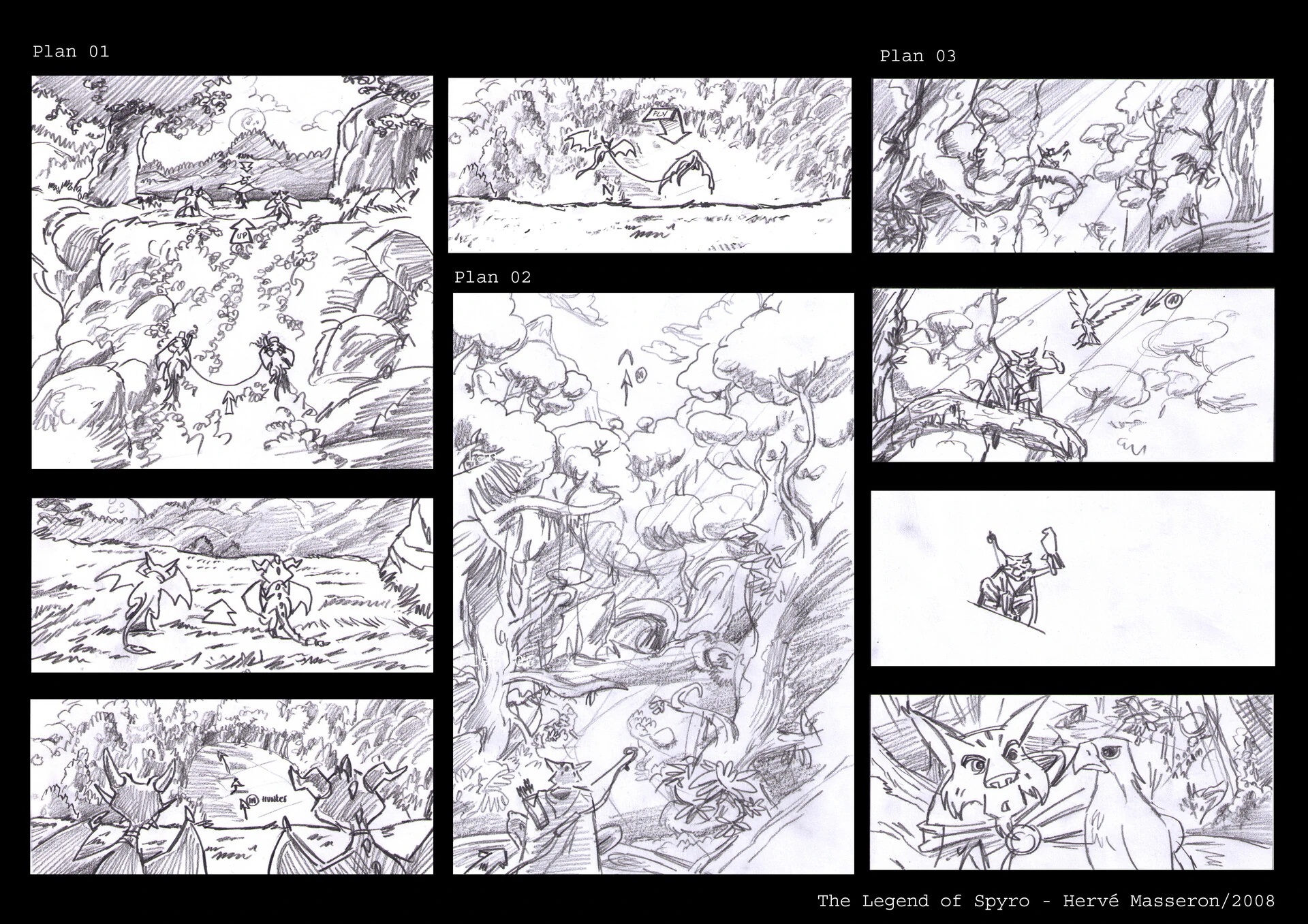 Twilight Falls outro storyboard