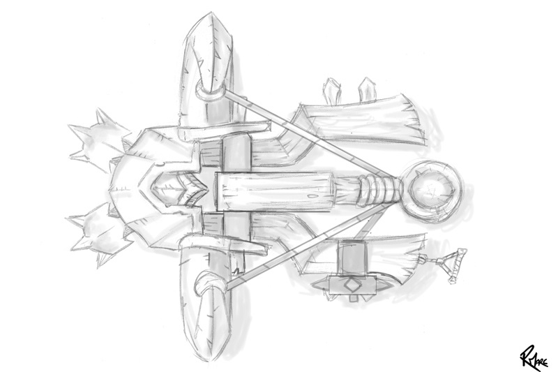Catapult top view by Ronald Marc