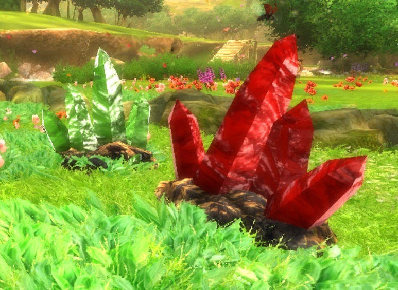 The red and green gem clusters as depicted in The Legend of Spyro: Dawn of the Dragon