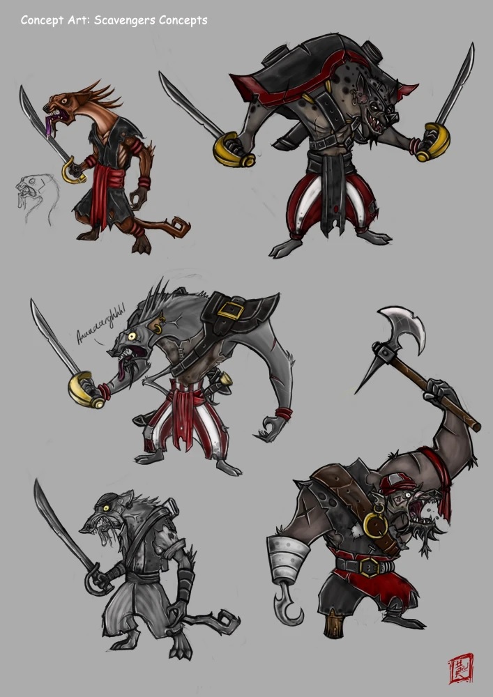 Skavenger concepts by Roderick Wong