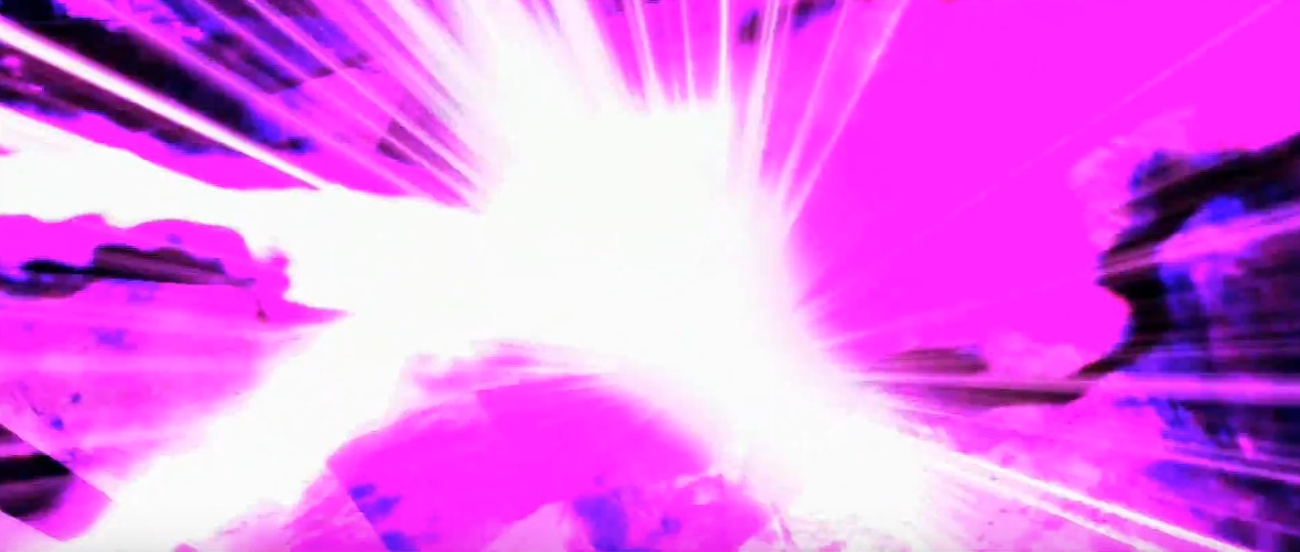 Spyro and Cynder's Aether breath (left) clashing with Malefor's Dark Aether breath (right)