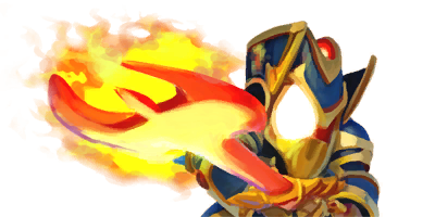 Skylanders: Swap Force art potrait of Legendary Ignitor