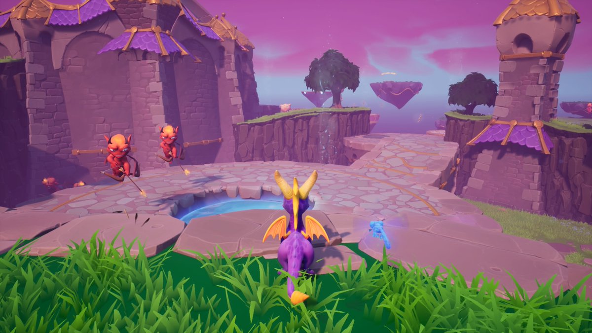 Lofty Castle's Courtyard