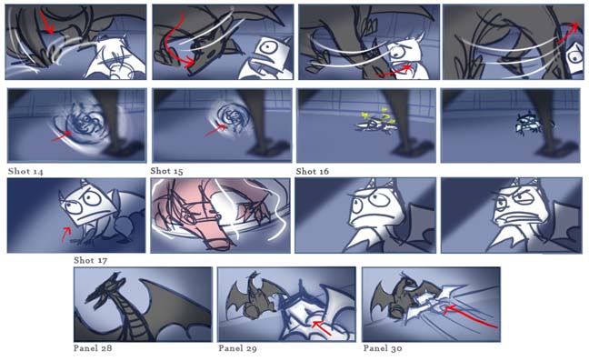 Facing Cynder storyboard