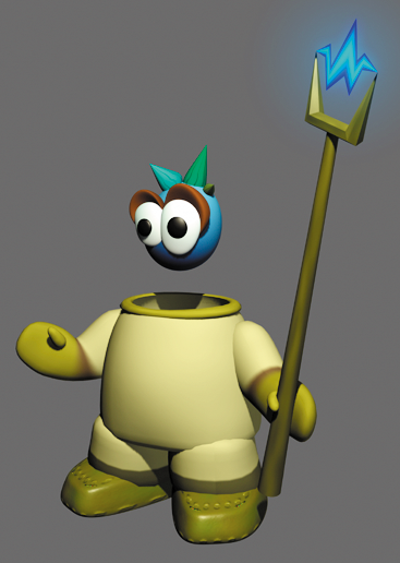 Playstation 1 CGI model of a Waterwork without their helmet