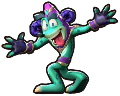 Crash Bandicoot's Ajax costume in Crash Bandicoot: On The Run!